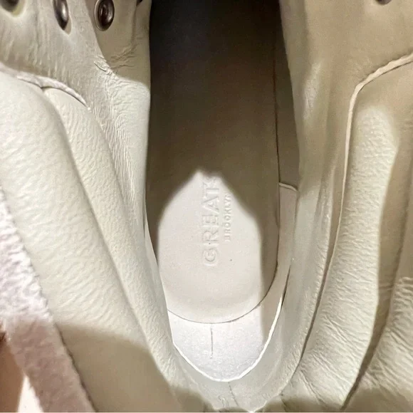 Greats Lorimer Suede Ivory Women’s Ankle Hiker Boots Size 10 NWT